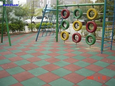 Kindergarten rubber tile